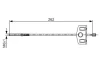 Трос ручника (передній) Nissan Qashqai 07-13 (262mm) 1 987 482 337 BOSCH 1-987-482-337 (фото 1)