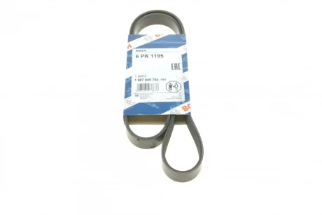 Ремінь генератора MB Citan 12- (6PK1195) 1 987 945 704 BOSCH 1-987-945-704