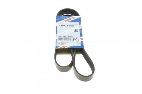 Ремінь генератора Renault Master/Trafic/Opel Movano/Vivaro 2.5CDTI/dCi 06- (7PK1113) 1 987 945 740 BOSCH 1-987-945-740