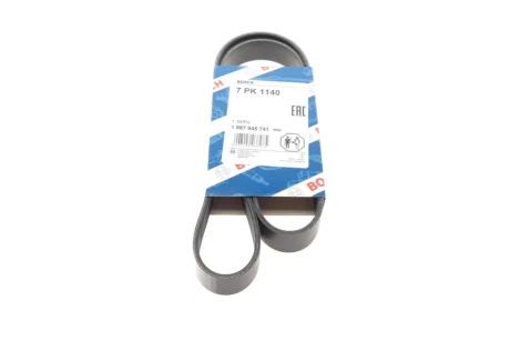 Ремінь генератора Nissan Micra/Note 1.6i 05- (7PK1140) 1 987 945 741 BOSCH 1-987-945-741