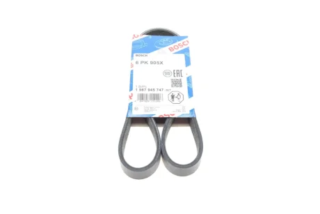 Ремінь генератора Citroen Berlingo/Peugeot Partner 1.6VTi 09- (6PK905) 1 987 945 747 BOSCH 1-987-945-747