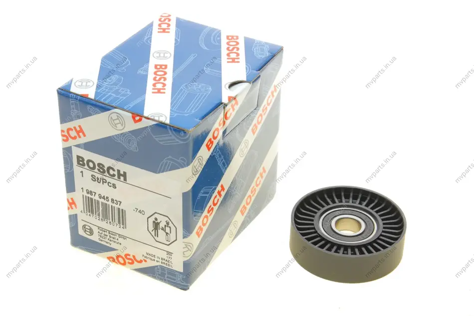 Ролик генератора MB A-class/Vaneo 1.5-2.0/1.7-2.0CDI 97-, M166/M266/OM640/OM668 1 987 945 837 BOSCH 1-987-945-837 (фото 1)