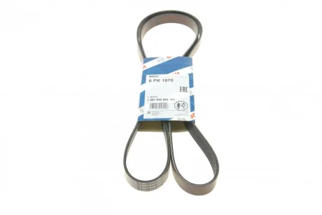 Ремінь генератора Audi/BMW/Chevrolet/MB/ Opel (6PK1870) 1 987 945 980 BOSCH 1-987-945-980
