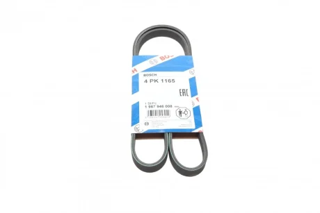 Ремінь генератора Renault Twingo 1.2 93-96 (4PK1165) 1 987 946 008 BOSCH 1-987-946-008