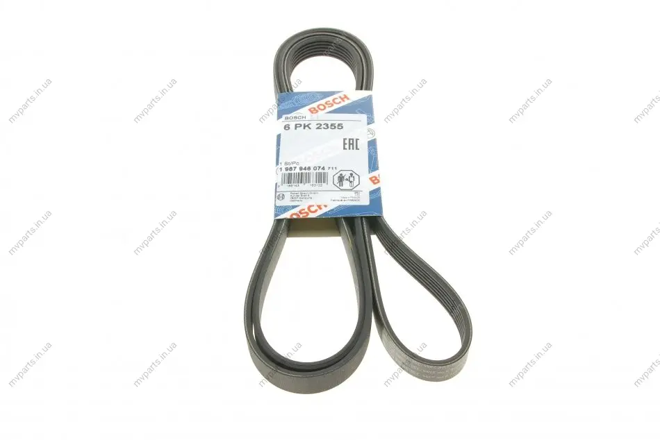 Ремінь генератора MB E-class (W124/W211)/ M-class (W164) (6PK2355) 1 987 946 074 BOSCH 1-987-946-074 (фото 1)