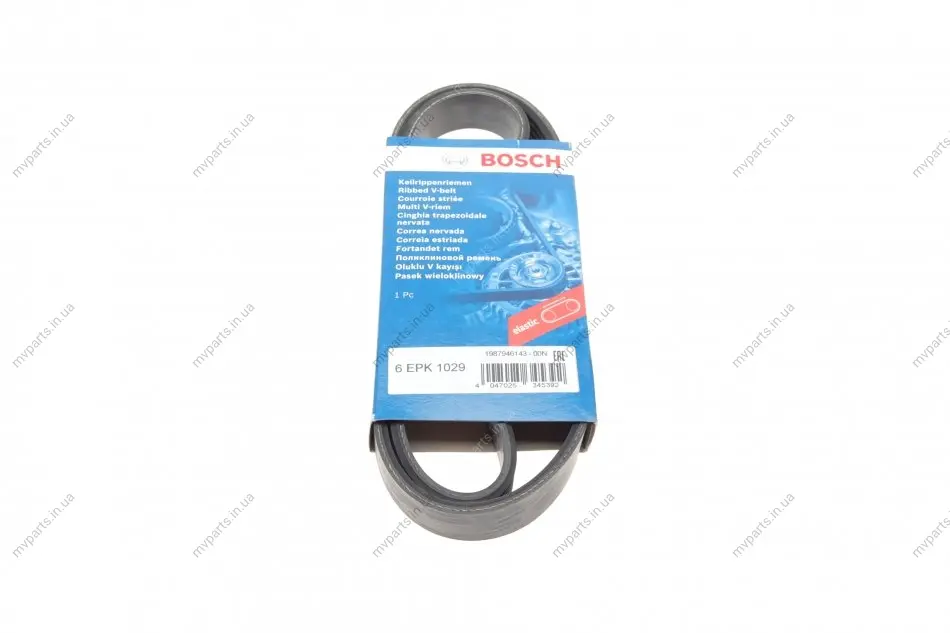 Ремінь генератора Ford Fiesta VI/Mondeo IV 08- (6PK1029) 1 987 946 143 BOSCH 1-987-946-143 (фото 1)