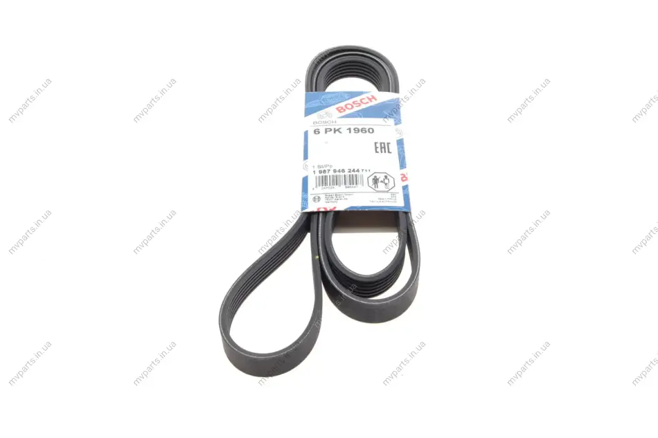 Ремень генератора Suzuki Jimny/Lancia Lybra 03- (6PK1960) 1 987 946 244 BOSCH 1-987-946-244 (фото 1)