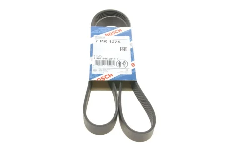 Ремінь генератора VW Touareg 3.0 Hybrid 10-18/Audi A4/A6/A7/Q5/Q7 3.0TFSI 08-17 (7PK1275) 1 987 946 251 BOSCH 1-987-946-251