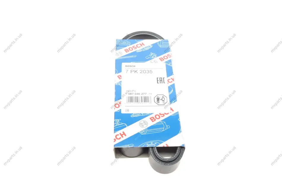 Ремінь генератора MB Sprinter 3.0CDI OM642 (7PK2035) 1 987 946 277 BOSCH 1-987-946-277 (фото 1)