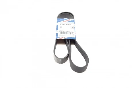Ремінь генератора BMW 3 (F30/F80)/5 (F10)/ X5 (F15/F85)/ X6 (F16/F86) 13- (8PK1395) (N55) 1 987 947 048 BOSCH 1-987-947-048
