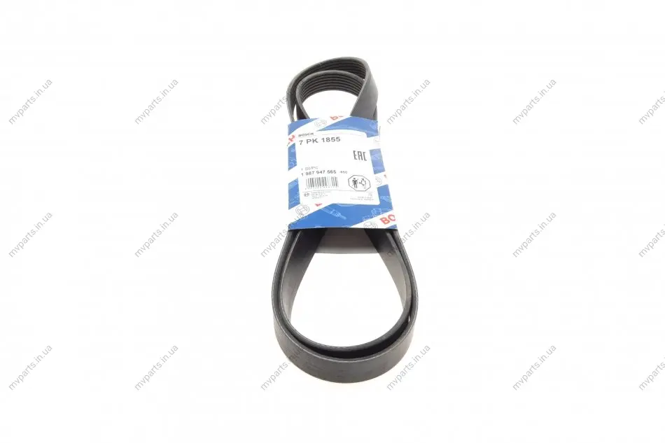 Ремень генератора BMW 3 (E90) 06-11 (M54) (7PK1855) 1 987 947 565 BOSCH 1-987-947-565 (фото 1)