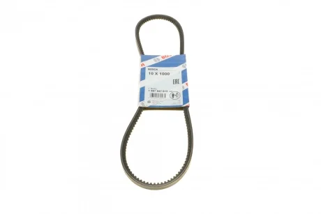 Ремінь генератора Ford Transit 2.5D 88-92/Toyota Land Cruiser 4.2D 90-/Volvo 240/960 86-93 (10x1000) 1 987 947 613 BOSCH 1-987-947-613