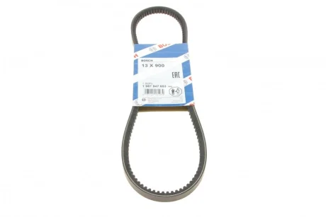 Ремінь генератора Mitsubushi L200 2.5D 01-15/Mazda 323/626 1.3-2.0 79-91 (13x900) 1 987 947 653 BOSCH 1-987-947-653