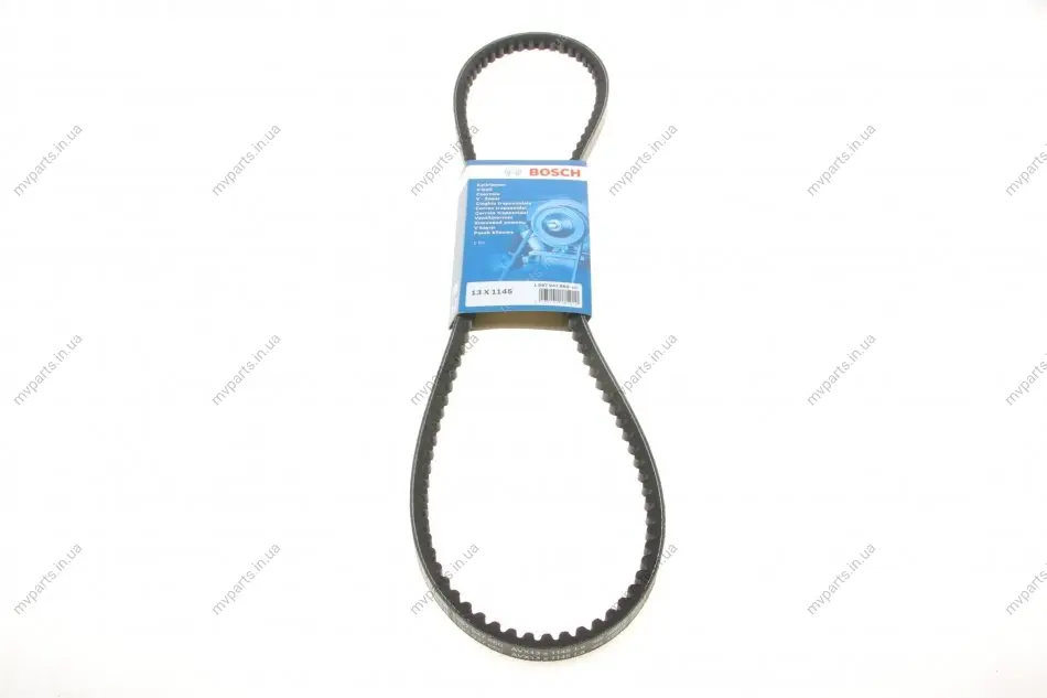 Ремінь генератора VW T3 1.9/2.1 82-92/MB W123 2.0-3.0D 77-85 (13x1145) 1 987 947 660 BOSCH 1-987-947-660 (фото 1)