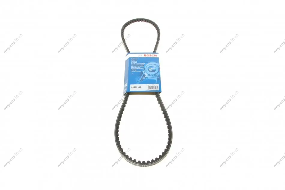 Ремінь генератора MB G-class (W463)/S-class (W126) 89-94 (M117) (10x1110) 1 987 947 699 BOSCH 1-987-947-699 (фото 1)