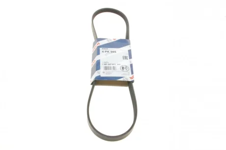 Ремінь генератора Fiat Ducato 2.3JTD 02-(AC)/Mitsubishi L400 2.0/2.4 94-05 (4PK985) 1 987 947 811 BOSCH 1-987-947-811