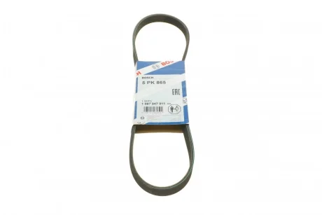 Ремень генератора BMW 3 (E46)/5 (E39)/7 (E38) 95-05 (5PK865) (M52/M54) 1 987 947 911 BOSCH 1-987-947-911