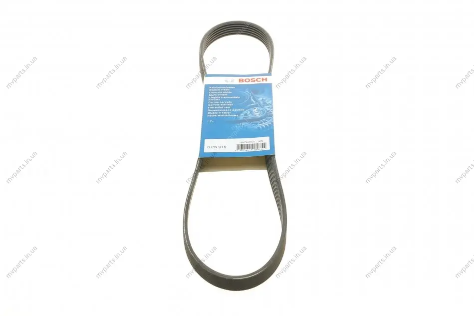 Ремінь генератора Citroen Jumper/Peugeot Boxer 2.5D/TDI 94-02 AC /2.5D -95 (6PK915) 1 987 947 937 BOSCH 1-987-947-937 (фото 1)