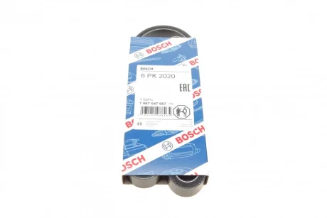 Ремінь генератора MB Vito/Sprinter 95-06 OM601 (6PK2020) 1 987 947 987 BOSCH 1-987-947-987