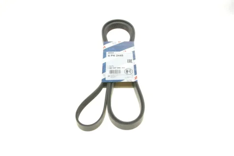 Ремінь генератора MB E-class (W211) 5.5 02-08 (M113)/Land Rover Range Rover 5.0SCV8 13- (6PK2445) 1 987 947 998 BOSCH 1-987-947-998