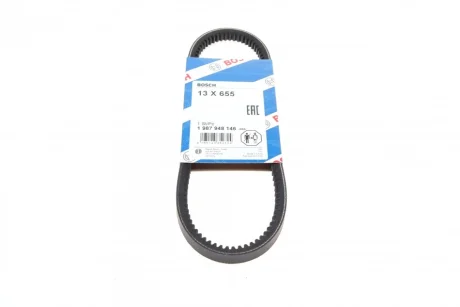 Ремінь генератора Hyundai Elantra/Lantra II 1.6-2.0 16V 96-02 (13x655) 1 987 948 146 BOSCH 1-987-948-146