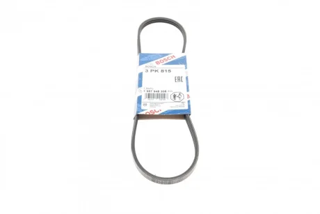 Ремінь генератора Renault Clio 1.4 90-98/Ford Sierra 1.8TD 88-93/Subaru Justy 1.3GX 95-03 (3PK815) 1 987 948 308 BOSCH 1-987-948-308