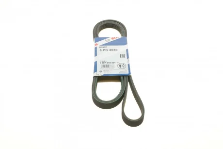 Ремень генератора BMW 3 (E46)/5 (E39) 1.8D (M47)/Land Rover 2.0 Td4 4x4 00-06 (5PK2030) 1 987 948 331 BOSCH 1-987-948-331