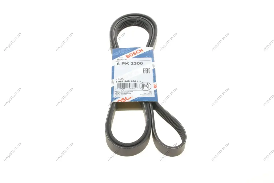 Ремінь генератора MB W202/210 M112/113 97- (6PK2300) 1 987 948 464 BOSCH 1-987-948-464 (фото 1)