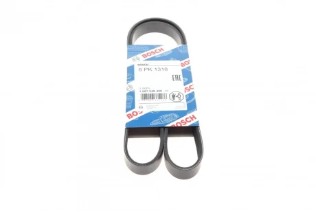 Ремінь генератора Fiat Punto/Opel Combo 1.3 CDTI 05- (6PK1318) 1 987 948 498 BOSCH 1-987-948-498