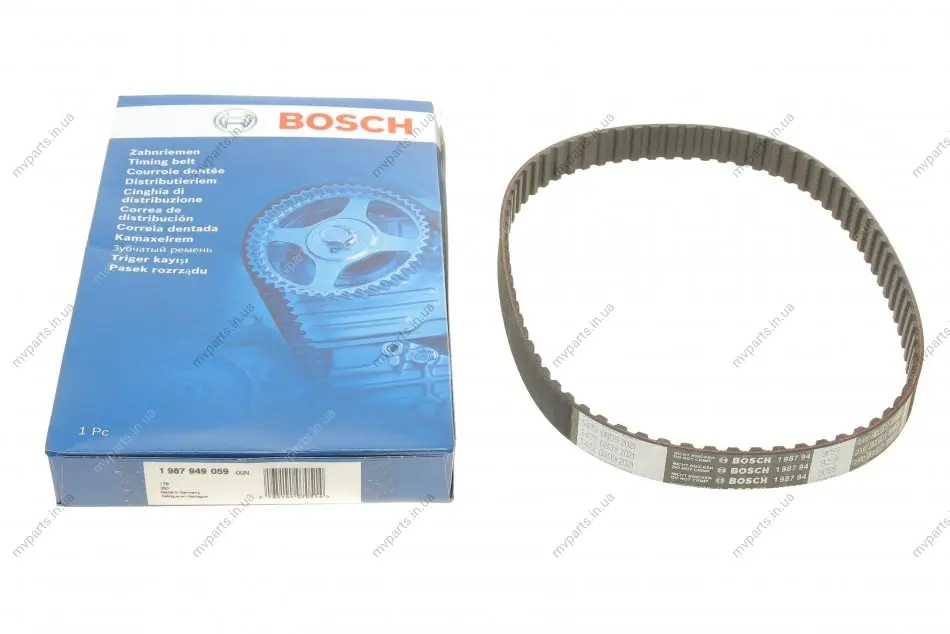 Ремінь ТНВД VW LT 2.4D/TD 79-96/Audi 100 2.0 D 82-90 (75x20) 1 987 949 059 BOSCH 1-987-949-059 (фото 1)