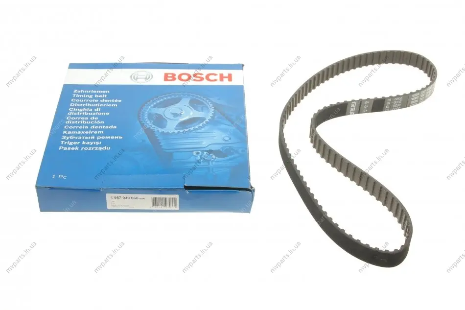 Ремінь ГРМ Nissan Sentra/Mazda 626 1.6 82-90 (19x106z) 1 987 949 066 BOSCH 1-987-949-066 (фото 1)