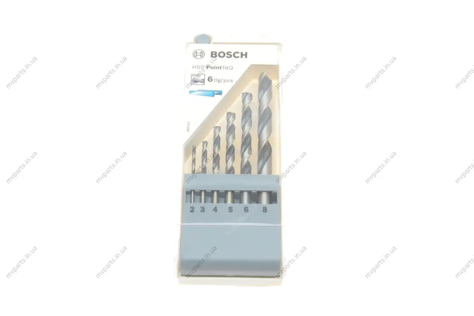 Набір свердл HSS PointTeQ Ø2-8 мм 5 од. 2 608 577 346 BOSCH 2-608-577-346 (фото 1)