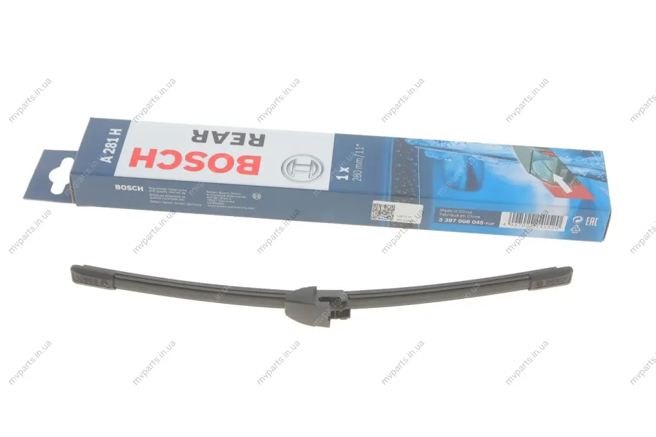 Щітка склоочисника (задня) (280mm) VW Passat 1.4-2.0 TDI/TSI 05-14 3 397 008 045 BOSCH 3-397-008-045 (фото 1)