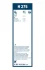 Щітка склоочисника 275 мм скла задньго (H275) (вир-во) BOSCH 3-397-015-302 (фото 3)