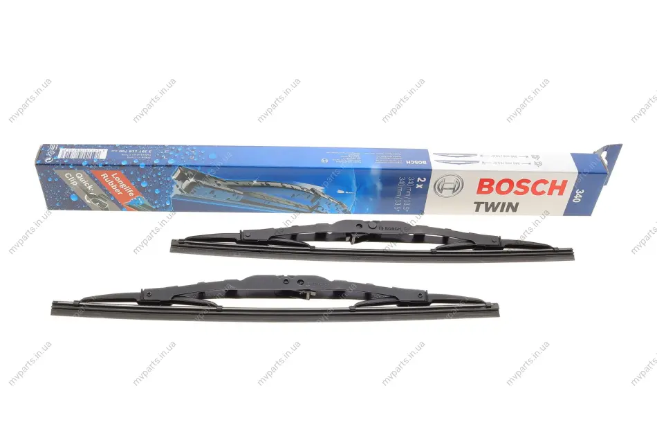 Щітки склоочисника (340/340mm) Lada Kalina/Niva/Peugeot 104/304/404 63- 3 397 118 700 BOSCH 3-397-118-700 (фото 1)