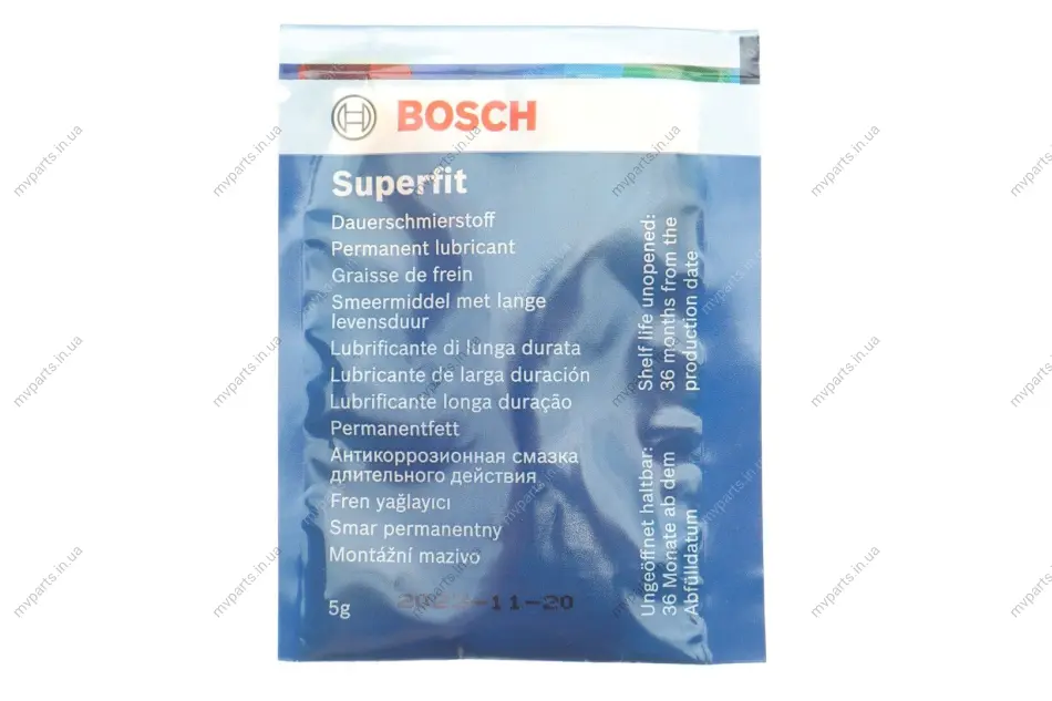 Змазка жаростійка для гальмівної системи Superfit (5 мл) 5 000 000 151 BOSCH 5-000-000-151 (фото 1)