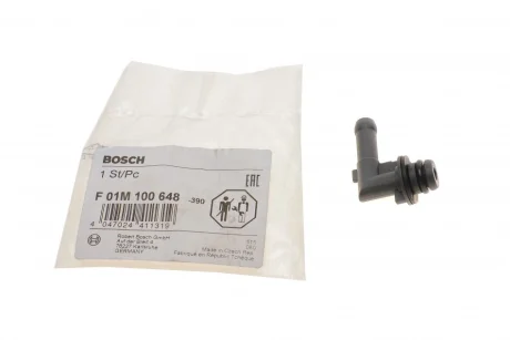 Штуцер насосу паливного Opel Corsa/Meriva 01-10 (Common Rail) F 01M 100 648 BOSCH F-01M-100-648