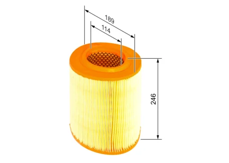 Фільтр повітряний Alfa Romeo 159/Brera/Spider 1.8-3.2 i/1.9-2.4JTDM 06-11 F 026 400 039 BOSCH F-026-400-039