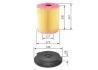 Фільтр повітряний MB Atego 98- F 026 400 288 BOSCH F-026-400-288 (фото 4)