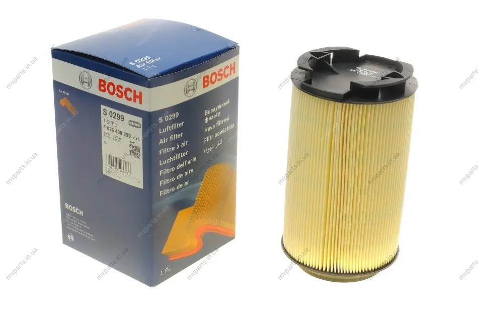 Фільтр повітряний Mini Cooper 1/2 S 1.6 02-10 F 026 400 299 BOSCH F-026-400-299 (фото 1)