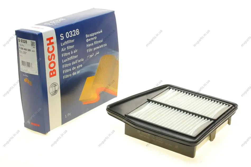 Фільтр повітряний Honda Accord VIII 2.0i 08- F 026 400 328 BOSCH F-026-400-328 (фото 1)