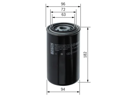 Фільтр паливний Daf CF/LF 01- F 026 402 790 BOSCH F-026-402-790