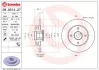Диск гальмівний CITROEN C3, C4; PEUGEOT 207, 307 задн. з підш. (вир-во) BREMBO 08-9512-27 (фото 1)