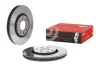 Диск гальмівний CITROEN C3, C4 PEUGEOT 207, 408 передн., вент. (вир-во) BREMBO 09-8760-11 (фото 2)