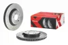 Диск гальмівний TOYOTA CAMRY передн., перфорований (вир-во) BREMBO 09-A417-1X (фото 2)