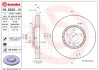 Диск гальмівний передн. (вир-во) BREMBO 09-B025-11 (фото 1)