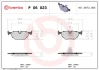 Колодка гальм. диск. BMW 5 (E39) задн. (вир-во) BREMBO P-06-023 (фото 1)