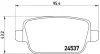 Колодка гальм. диск. FORD KUGA задн. (вир-во) BREMBO P-24-075 (фото 1)
