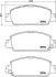 Колодка гальм. диск. HONDA ACCORD 2013 передн. (вир-во) BREMBO P-28-077 (фото 1)