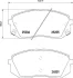 Колодка гальм. диск. HYUNDAI ix35 передн. (вир-во) BREMBO P-30-093 (фото 1)